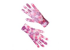 рукавиці Seven синтетичні жіночі фіолетові з поліуретановим покриттям, принт  69...