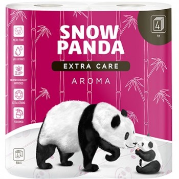 папір туалетний Сніжна панда Extra Care Aroma чотиришаровий  4шт./уп., ціна за упаковку!!!  (14)