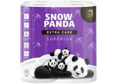 папір туалетний Сніжна панда Extra Care Superior чотиришаровий 8шт./уп., ціна за...
