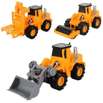 будтехніка від 22 до 26см., рухливі деталі, інерц., в кул. 33х24х17см.  3042-4-5-6  (48)