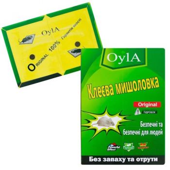 клейова пастка-книжка від щурів та мишей Oyla 15,5х21см.  (100)