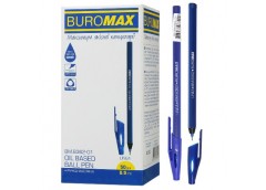 ручка Buromax Linea кульк. масл., тригранний корпус, 0,5мм. синя  ВМ.8362-01  (5...