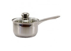 ківш нерж. сферичний 1,9л. зі скляною кришкою  ZB-1.9 CS