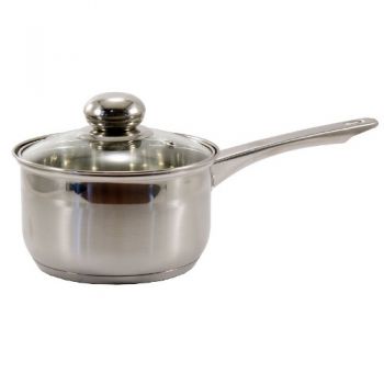 ківш нерж. сферичний 1,9л. зі скляною кришкою  ZB-1.9 CS