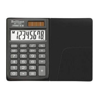калькулятор Brilliant BS-100Х кишеньковий 5,8х8,8х1,0см.  (50/200)