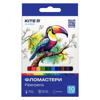 фломастери Kite Classic 10кол.  К-455  (24/192)