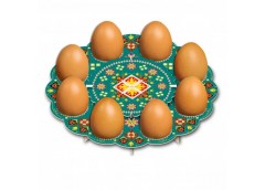 декоративна підставка для яєць Традиційна № 8 тарілка на 8 яєць  (100)