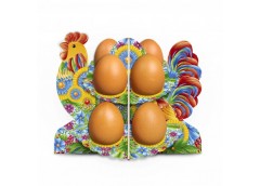 декоративна підставка для яєць Півник-петряків № 8.1 на 8 яєць  (70)