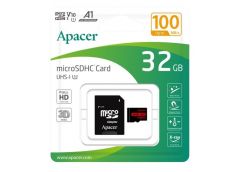 карта пам`яті Apacer micro SDHC  32Gb Class10  V10 A1 (R100MB/s) + адаптер