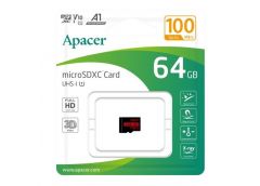 карта пам`яті Apacer micro SDHC  64Gb Class10  V10 A1 (R100MB/s)