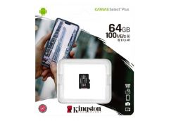 карта пам`яті Kingston micro SDXC  64Gb  Canvas Select Plus Class 10 (R-100MB/s)...