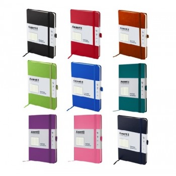 блокнот Axent Partner на гумці  9,5х14см., 96арк., блок клітинка  8301