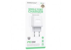 зарядний пристрій Borofone Breeze PD20W на 1 Type-C  BA99A