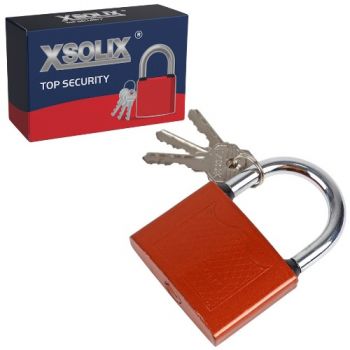 замок навісний 75мм. XSOLIX з трьома ключами  XS-75  (6/60)