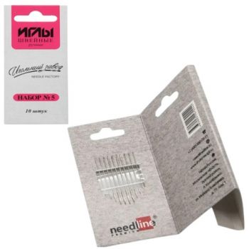 голки для шиття №5 набір 10шт.  (36/3600)