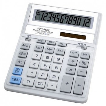 калькулятор Citizen SDC-888XWH кольоровий настільний 20,3х15,8х3,1см.  (10)