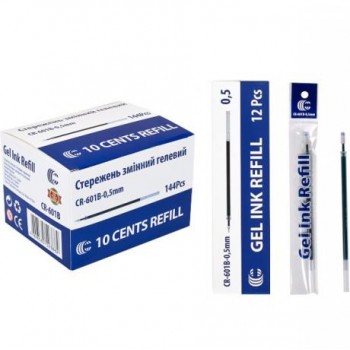 стрижень гелевий CR-601B 0,5мм. зелений  (12/144/2304)