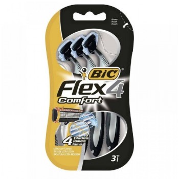 станок для гоління BIC Flex 4 Comfort набір 3шт., ціна за набір 