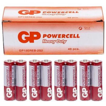 батарейка GP Powercell R 6 червона  1x 2 в кор. (40/200/1000)
