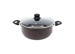 каструля A-Plus 24х11см. зі скляною кришкою  1102  (12)