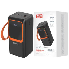 павербанк ColorWay PowerView 50000mAh, 22,5W, QC+PD, чорний  CW-PB500LP02BK