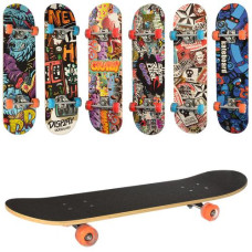 скейт 79,5х19,5см., алюм. підвіска, кол. ПУ, світло, 7 шарів, в кул.  MS 0321-3  (6)