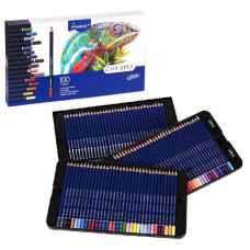 олівці кольор. Marco 8010-100CB Chroma 100кол. шестигранні, карт. уп. заточ.  (2/12)
