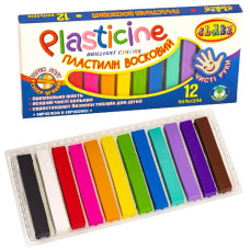 пластилін Class "Чисті руки" ЕСО квадратний 12кол./200гр.  7627-2С  (60)