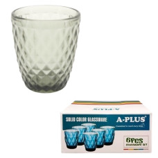 набір склянок 6шт. 270мл. DZS/Smoky grey  9023/5209  (12)