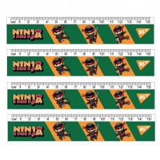 лінійка YES 15см. "Ninja"  370646  (20/100)