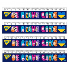 лінійка YES 15см. "Stand with Ukraine"  370645  (20/100)