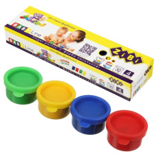 фарби пальчикові Zibi 4кол.х30мл.  ZB.6564  (10/60)