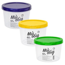 ємність кругла 0,7л. Народний продукт  69  (60)