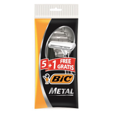 станок для гоління BIC Metal набір  5+1шт., ціна за набір