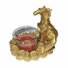 сувенір керамічний J.Otten FH1483L підсвічний "Бронзовий кінь, що скаче"  (96)