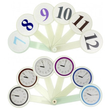 віяло цифри +  годинник пластмасове 0016 (150)