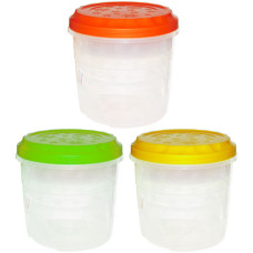 банка з кришкою для сипучих продуктів "Кристал" 1,1л.  БП-025  (25)