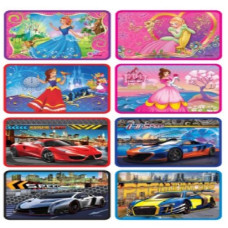 тека J.Otten ZY-3D-2205  А4 на блискавці "Girls+Auto", 3D-ефект  (12/240)