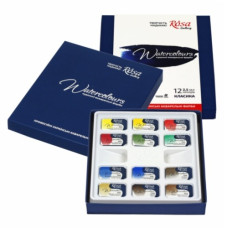 фарби акварельні ROSA Gallery "Класика" 12кол., кювета, картон  340012