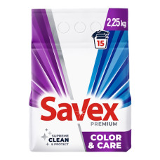 пральний порошок Savex Color&Care Premium 2,25кг.