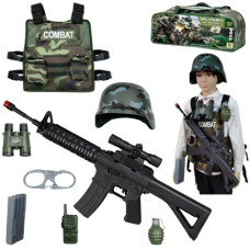 військовий набір зброя та аксесуари, на батар., у валізі 43х15х20см.  НТ-1А  (12/24)