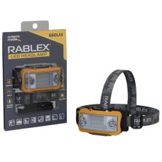 ліхтарик налобний Rablex  660Lm  (white, yelow, red), Li-pol, Type-C, sensor  RB962