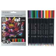 олівці кольор. Zibi ART Line 18кол. круглі., карт. уп., заточ.  ZB.2433  (12/180)
