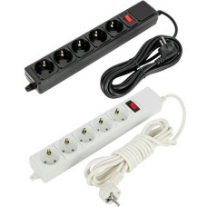 подовжувач із вимикачем та заземленням 5м. на 5 гнізд  220В-5М/122768  (40)