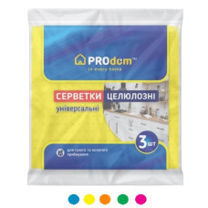 серветки целюлозні Prodom набір 3шт.  15017  (60)