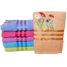 рушник лазневий махровий 140х70см. "Польові квіти"  FB-355  (6/90)