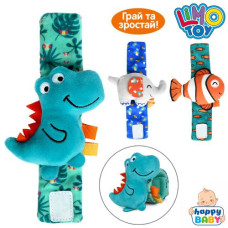 брязкальце на руку браслет 16см., застібка-липучка, плюш, в кул. 11х16х3см.  НВ 0108 АВС  (90)