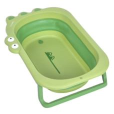 ванна дитяча 80х53,9х20,8см. силікон, складана, зелена  ME 1141  (1)