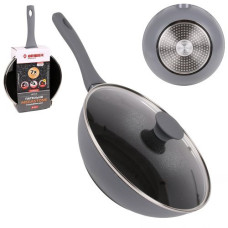 сковорідка Besser 3,6л. лита мармур, покриття "Megastone", інд. дно, з кришкою  10373-28  (6)