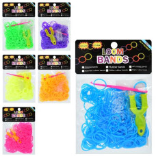 набір для плетіння браслетів гумки , гачок, в кул. 15х11х1см.  26015-16  (492)